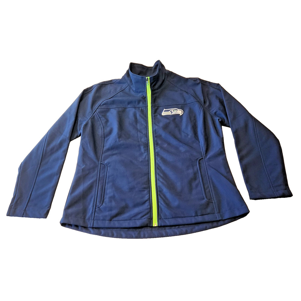 Seattle Seahawks NFL Team GIII Apparel Weather Resist Lined Jacket/Coat Women XL